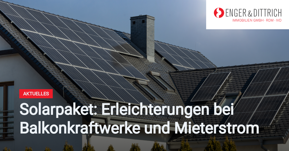 Solarpaket: Erleichterungen Bei Balkonkraftwerke Und Mieterstrom ...