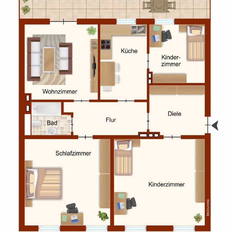 Grundriss 3 Etage   Reg. 73